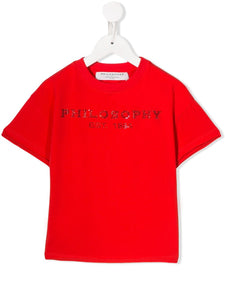 T-shirt rossa Philosophy di Lorenzo Serafini - Junior & Co.it
