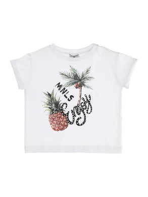 T-shirt MONNALISA bianca - Junior & Co.it