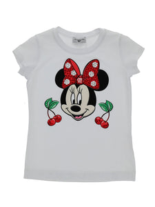 T-shirt MONNALISA bianca stampa Minnie - Junior & Co.it