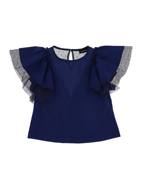 Top MONNALISA blu - Junior & Co.it