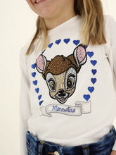 Carica l&#39;immagine nel visualizzatore di Gallery, T-shirt MONNALISA panna Bambi