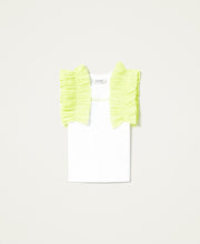 Carica l&#39;immagine nel visualizzatore di Gallery, T-shirt TWINSET tulle verde lime