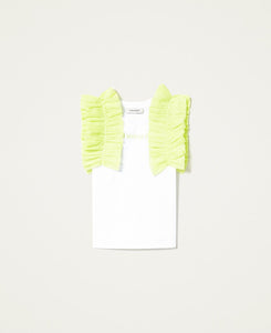 T-shirt TWINSET tulle verde lime