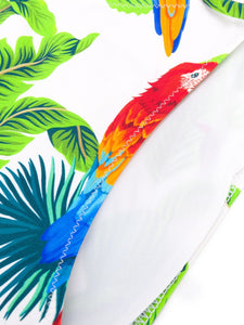 Costume 2 pezzi MC2 SAINT BARTH bianco stampa pappagalli - Junior & Co.it