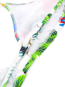 Costume 2 pezzi MC2 SAINT BARTH bianco stampa pappagalli - Junior & Co.it