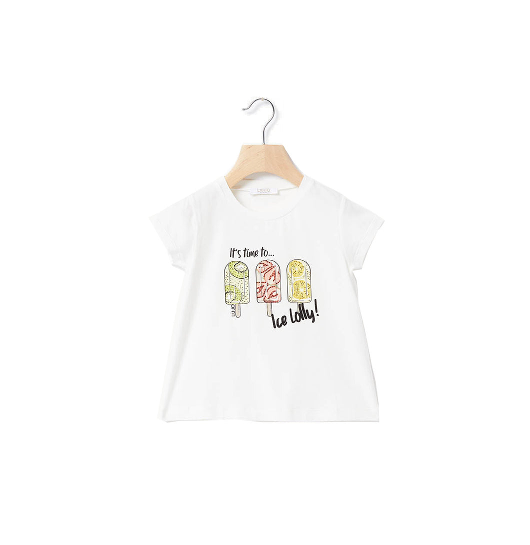 T-shirt LIU JO BABY bianco - Junior & Co.it