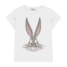 Carica l&#39;immagine nel visualizzatore di Gallery, T-shirt MONNALISA bianca stampa Bugs Bunny - Junior &amp; Co.it