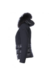Giubbotto RRD Winter Hybrid Hood Girl Fur Nero - Junior & Co.it